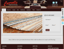 Tablet Screenshot of carrollscarpet.com